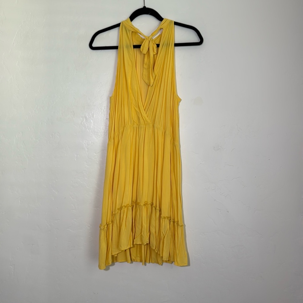 Chic Yellow Backless Dress - Picture 3 of 4